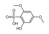 2-hydroxy-4,6-dimethoxybenzenesulfonic acid结构式