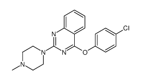 4-(4-chlorophenoxy)-2-(4-methylpiperazin-1-yl)quinazoline Structure