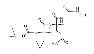 Boc-Pro-Gln-Gly-NHOH结构式
