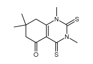 1,3,7,7-tetramethyl-2,4-dithioxo-1,2,3,4,7,8-hexahydroquinazolin-5(6H)-one结构式