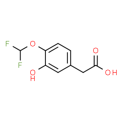 [4-(Difluoromethoxy)-3-hydroxyphenyl]acetic acid结构式