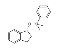 (R)-((2,3-dihydro-1H-inden-1-yl)oxy)dimethyl(phenyl)silane结构式