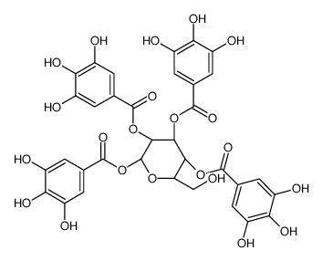 1,2,3,4-tetrakis-O-galloyl-α-D-glucose Structure