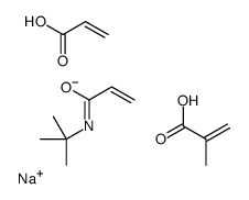 sodium,N-tert-butylprop-2-enamide,2-methylprop-2-enoic acid,prop-2-enoate结构式