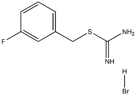 {[(3-fluorophenyl)methyl]sulfanyl}methanimidamide hydrobromide structure