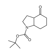 tert-Butyl 4-oxooctahydro-1H-indole-1-carboxylate Structure