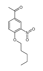 1-(3-nitro-4-pentoxyphenyl)ethanone结构式