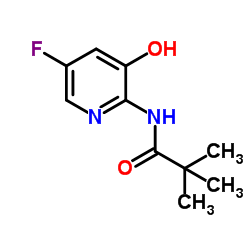 N-(5-Fluoro-3-hydroxy-2-pyridinyl)-2,2-dimethylpropanamide结构式