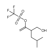 3-(hydroxymethyl)-5-methylhex-1-ene-2-yl trifluoromethanesulfonate Structure