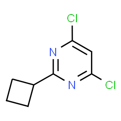 4,6-二氯-2-环丁基嘧啶结构式