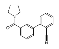 2-[3-(Pyrrolidinocarbonyl)phenyl]benzonitrile Structure