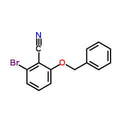 2-(Benzyloxy)-6-bromobenzonitrile Structure