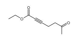 ethyl 6-oxo-2-heptynoate结构式