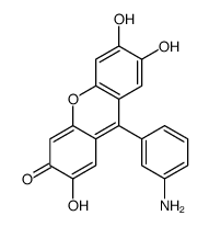 9-(3-aminophenyl)-2,6,7-trihydroxyxanthen-3-one结构式