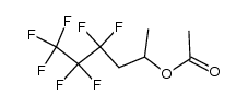 4,4,5,5,6,6,6-heptafluorohexan-2-yl acetate Structure