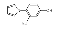 3-METHYL-4-(1H-PYRROL-1-YL)PHENOL结构式