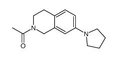 1-(7-pyrrolidin-1-yl-3,4-dihydro-1H-isoquinolin-2-yl)ethanone结构式