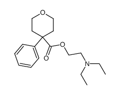 4-Phenyl-tetrahydro-pyran-4-carboxylic acid 2-diethylamino-ethyl ester Structure