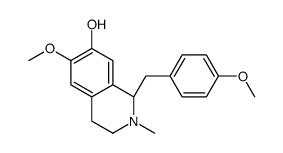 (1S)-6-methoxy-1-[(4-methoxyphenyl)methyl]-2-methyl-3,4-dihydro-1H-isoquinolin-7-ol Structure