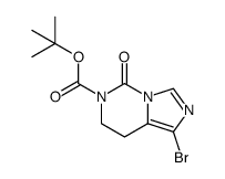 叔-丁基 1-溴-5-氧亚基-7,8-二氢咪唑并[1,5-c]嘧啶-6(5H)-甲酸基酯结构式