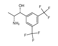 (1R,2R)-2-amino-1-[3,5-bis(trifluoromethyl)phenyl]propan-1-ol结构式