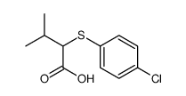 2-((4-chlorophenyl)thio)-3-methylbutanoic acid Structure
