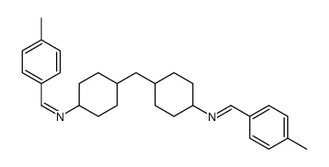 1-(4-methylphenyl)-N-[4-[[4-[(4-methylphenyl)methylideneamino]cyclohexyl]methyl]cyclohexyl]methanimine Structure