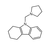 9-(1-pyrrolidinomethyl)-1,2,3,4-tetrahydrocarbazole结构式