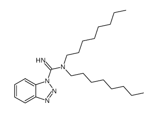 1-(N1,N1-dioctylamidino)benzotriazole结构式