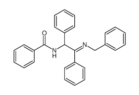 N-benzoyl-N'-benzylidene-meso-1,2-diphenyl-ethylendiamine结构式