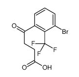 4-[3-bromo-2-(trifluoromethyl)phenyl]-4-oxobutanoic acid Structure
