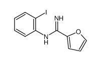 N-(2-iodophenyl)furan-2-carboximidamide结构式