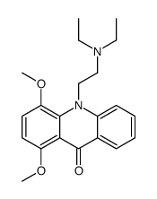 10-[2-(diethylamino)ethyl]-1,4-dimethoxyacridin-9-one结构式