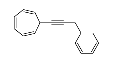 7-(3-phenylprop-1-yn-1-yl)cyclohepta-1,3,5-triene结构式