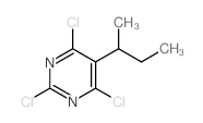 Pyrimidine,2,4,6-trichloro-5-(1-methylpropyl)- picture