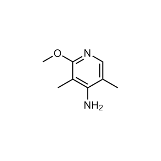 2-甲氧基-3,5-二甲基吡啶-4-胺结构式