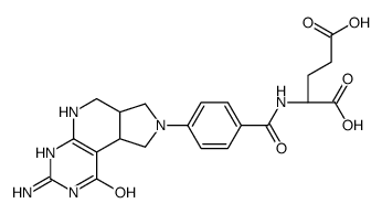5,10-methylenetetrahydro-5-deazafolic acid结构式