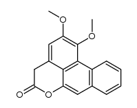 1,2-dimethoxy-6a,7-dehydrodibenzo[de,g]chromanone Structure