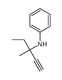 N-(3-methylpent-1-yn-3-yl)aniline Structure