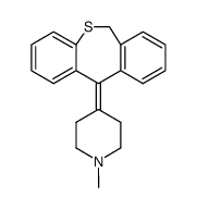 11-(1-methyl-4-piperidylidene)-6,11-dihydrodibenzothiepin结构式