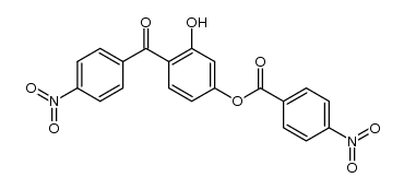 3-hydroxy-4-(4-nitrobenzoyl)phenyl-4-nitrobenzoate结构式
