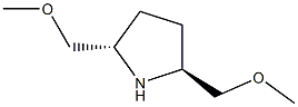 trans-2,5-Bis(methoxymethyl)pyrrolidine结构式