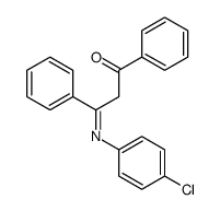 3-(4-chlorophenyl)imino-1,3-diphenylpropan-1-one Structure