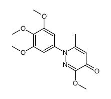 3-methoxy-6-methyl-1-(3,4,5-trimethoxyphenyl)pyridazin-4-one Structure