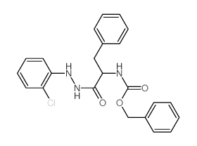 Alanine,N-carboxy-3-phenyl-, N-benzyl ester, 2-(o-chlorophenyl)hydrazide, L- (8CI) structure