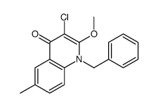 4(1H)-Quinolinone,3-chloro-2-methoxy-6-methyl-1-(phenylmethyl)- Structure