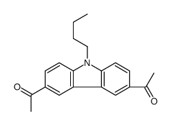 1-(6-acetyl-9-butylcarbazol-3-yl)ethanone Structure