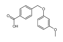 4-(3-METHOXYPHENOXYMETHYL)BENZOIC ACID Structure