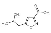 5-异丁基异噁唑-3-羧酸结构式