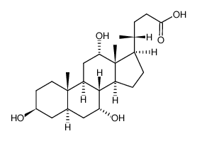 (3b,5a,7a,12a)-3,7,12-trihydroxy-Cholan-24-oic acid结构式